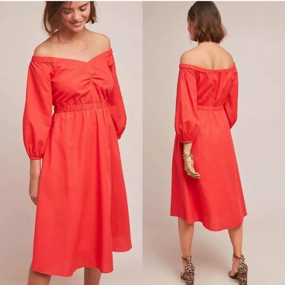 NWT • Anthropologie • Off the Shoulder Dress